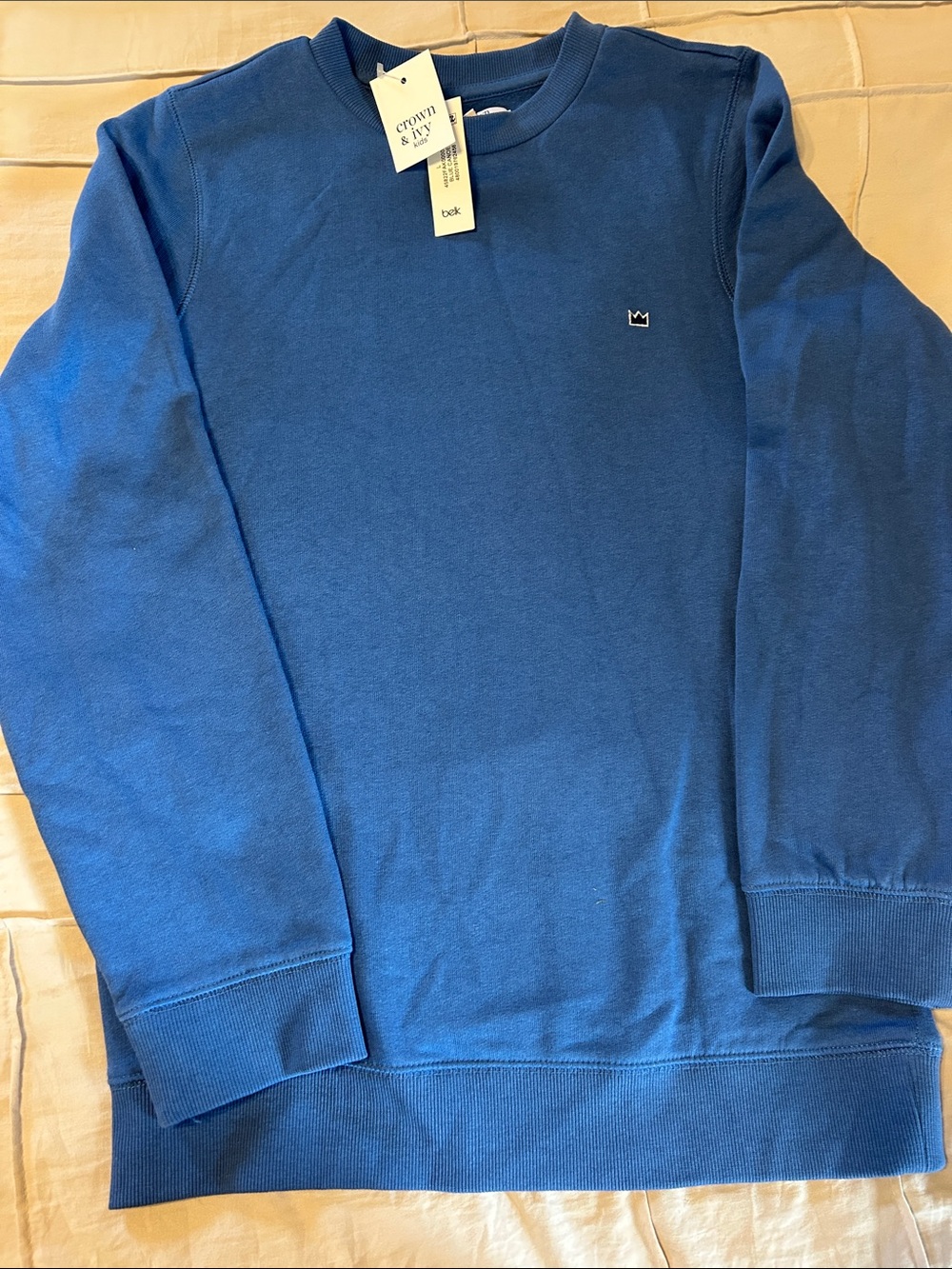 crown & ivy Boys Blue Crewneck Sweatshirt